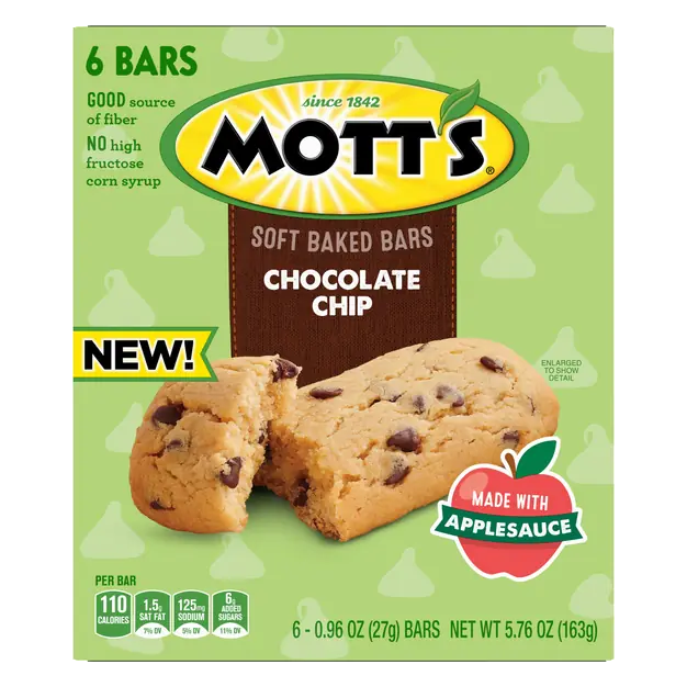 Chocolate Chip Soft Baked Bars - 6 ct