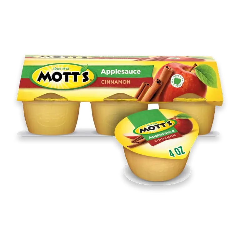 Cinnamon Applesauce, 4 oz cups, 6 count