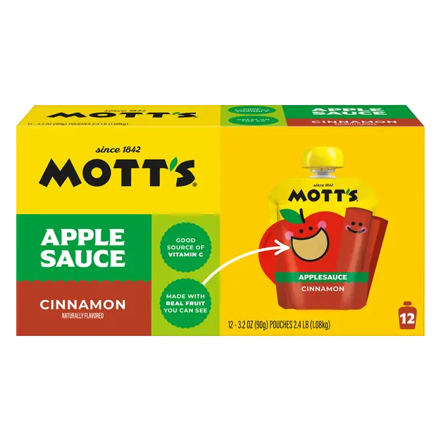 Cinnamon Applesauce Pouches - 12 ct