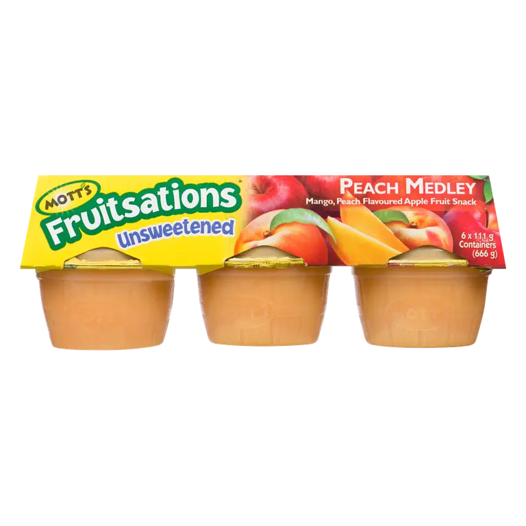 Fruitsations Fruit Snacks Unsweetened Peach Medley 6 x 111 g