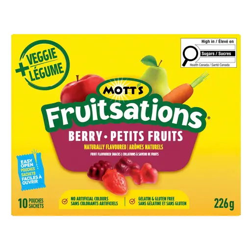Fruitsations + Veggie Gluten-Free Naturally Flavoured Snacks Berry 226 g