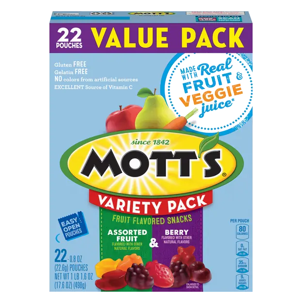 Gluten Free Assorted Fruit & Berry Fruit Snack - 22 ct