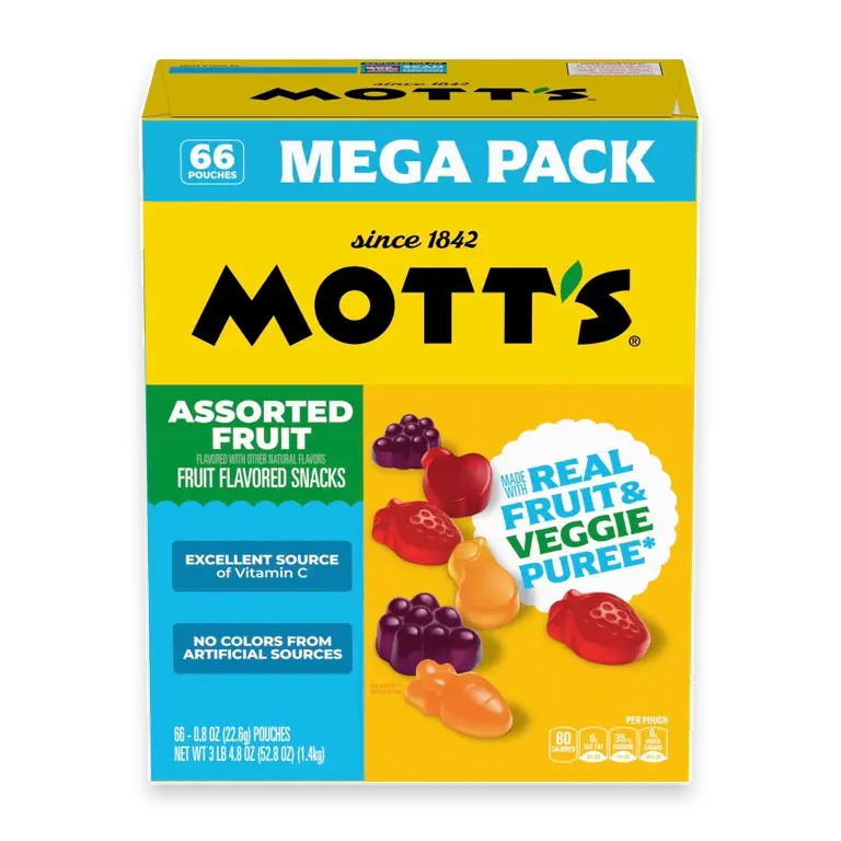 Gluten Free Made with Real Fruit Puree Assorted Fruit Flavored Snacks