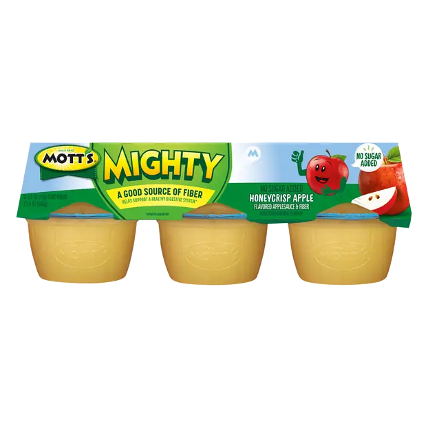 Mighty No Sugar Added Honeycrisp Apple Applesauce Cups - 6 ct