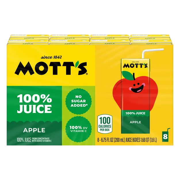 No Sugar Added 100% Apple Juice Boxes - 8 pk
