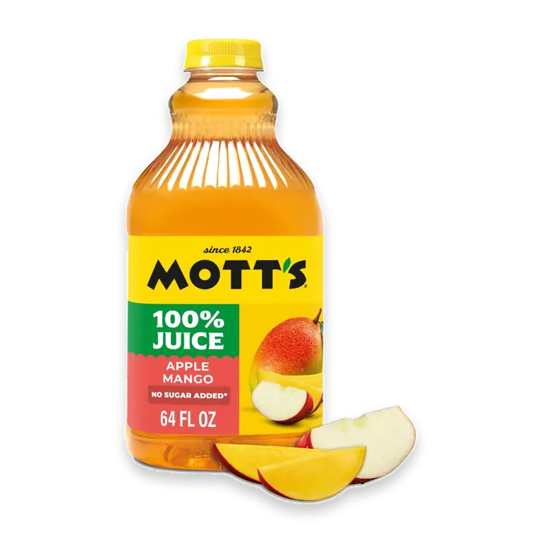 No Sugar Added 100% Apple Mango Juice Bottle