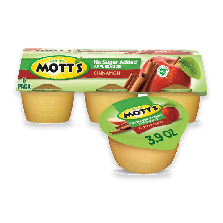No Sugar Added Cinnamon Applesauce Cups