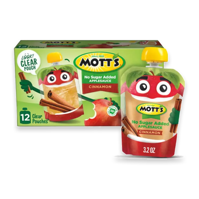 No Sugar Added Cinnamon Applesauce Pouches