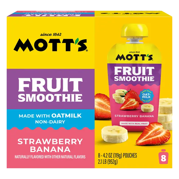 Non-Dairy Strawberry Banana Fruit Smoothie - 8 ct