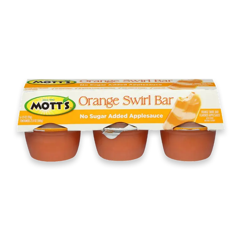 Orange Swirl Bar Applesauce