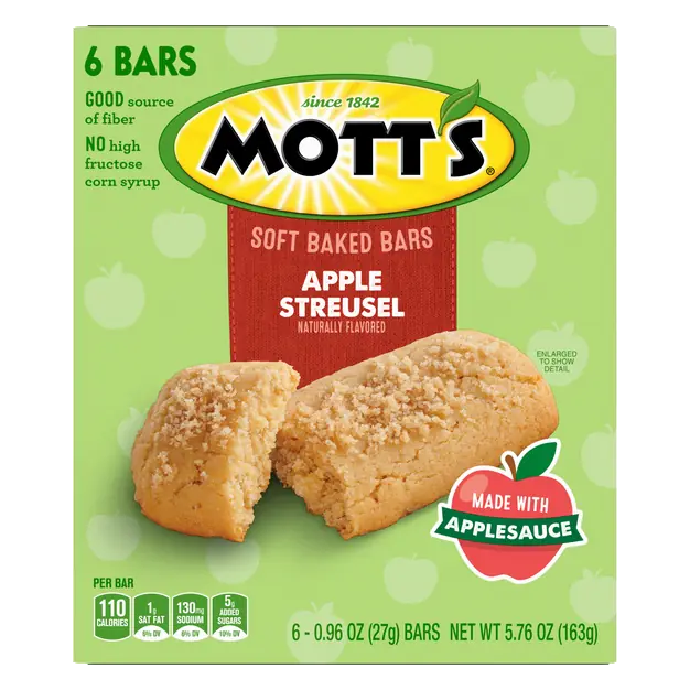 Soft Baked Apple Streusel Bars - 6 ct