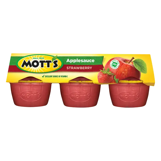 Strawberry Applesauce Cups - 6 ct