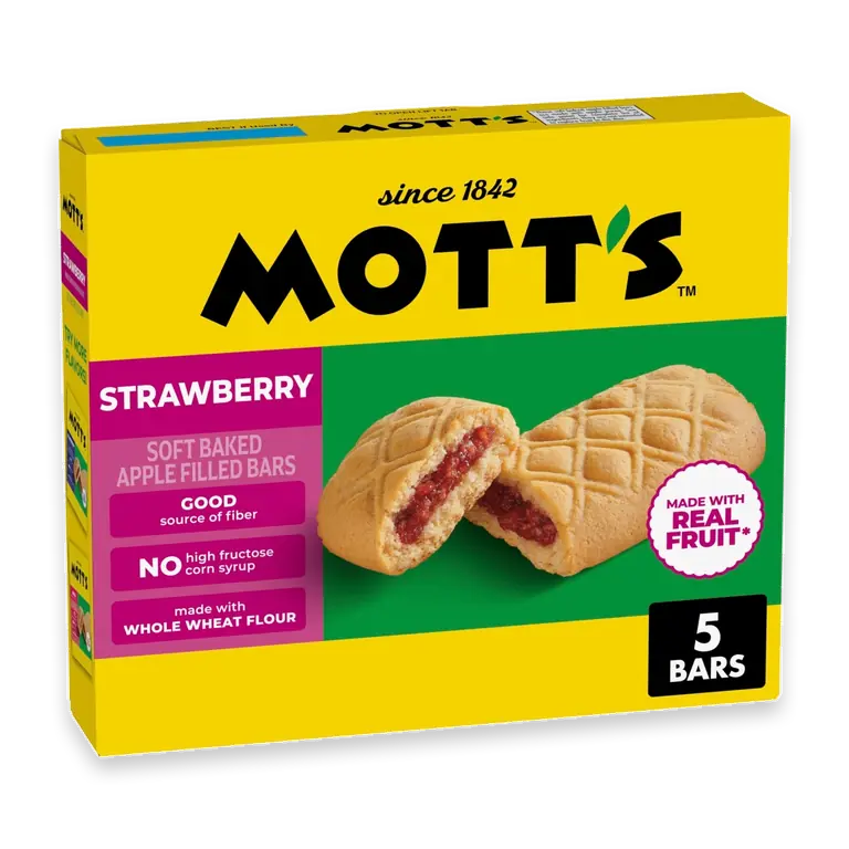 Strawberry Flavor Soft Baked Apple Filled Bars