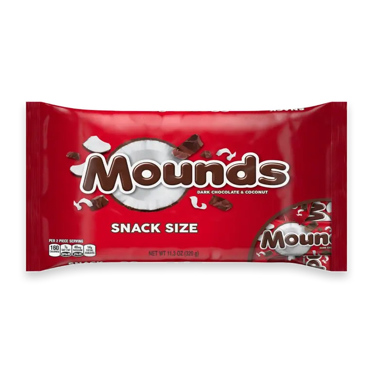 Coconut and Dark Chocolatey Snack Size Halloween Candy Bag
