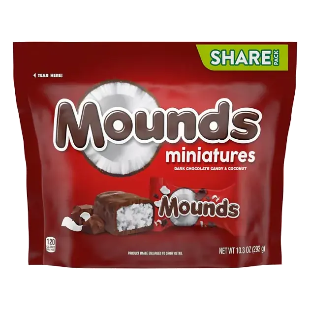 Dark Chocolate Candy & Coconut, Miniatures, Share Pack