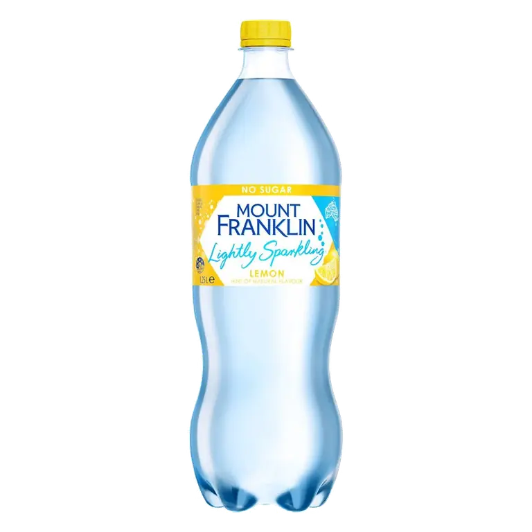 Lightly Sparkling Water Lemon Bottle