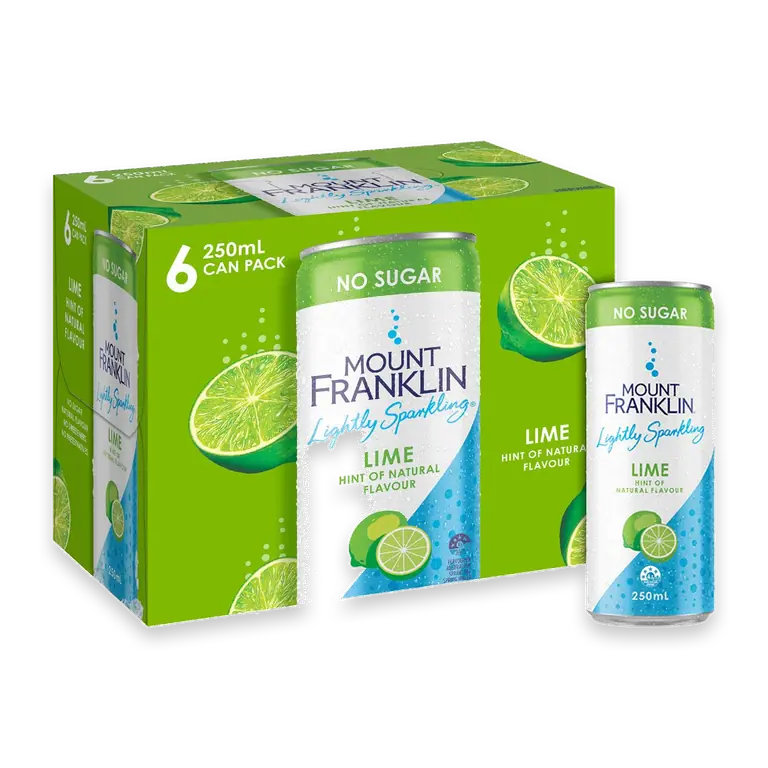 Lightly Sparkling Water Lime Cans