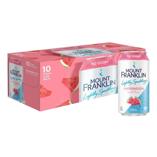 Lightly Sparkling Water Watermelon Multipack Cans 375ml