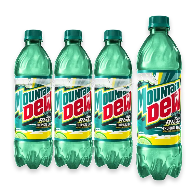 Baja Blast Soda Bottles