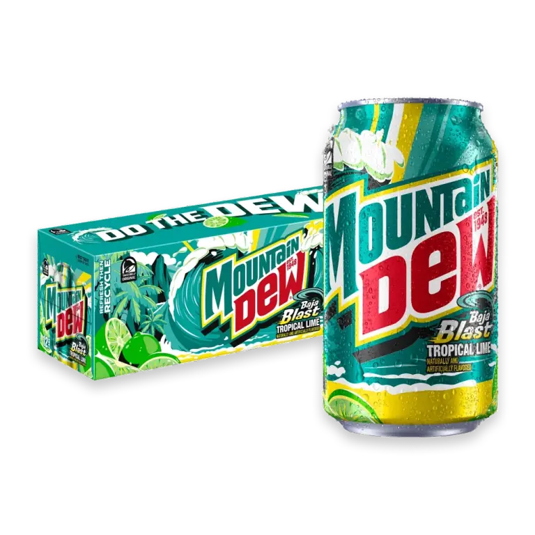 Baja Blast Soda Cans