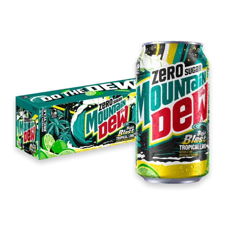 Baja Blast Zero Sugar Soda Cans