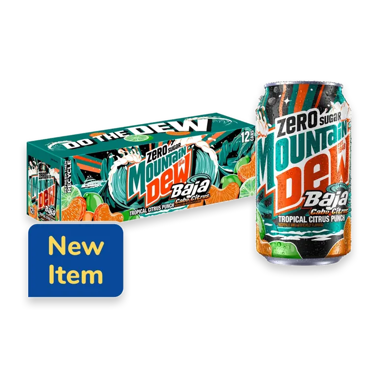 Baja Cabo Citrus Zero Sugar Tropical Punch Soda Cans