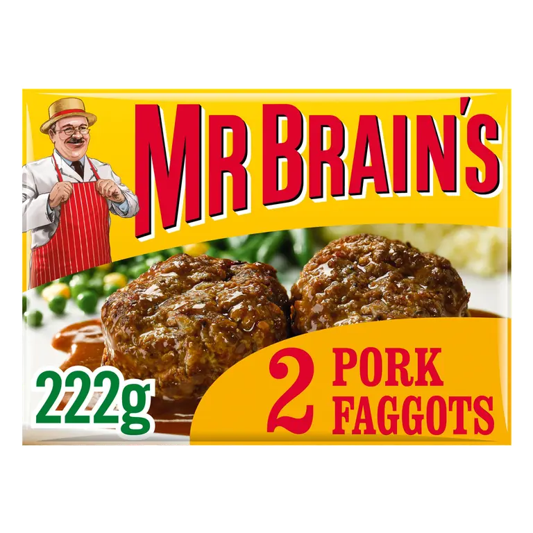 Mr Brain's 2 Pork Faggots 222g