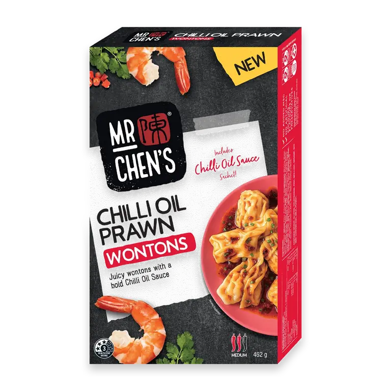 Chilli Oil Prawn Wontons