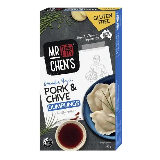 Gluten Free Pork & Chive Dumplings
