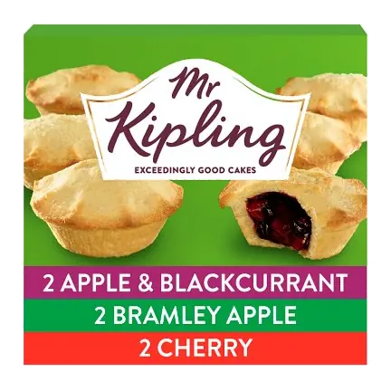 Bramley Apple & Blackcurrant, Bramley Apple & Cherry Pies 6 Pack