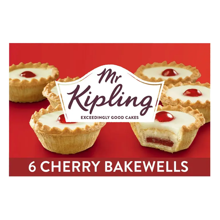 Cherry Bakewell Tarts Cakes x6