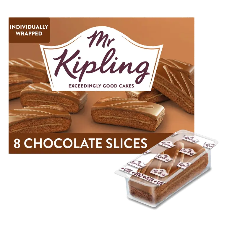 Mr Kipling Milk Chocolate Cake Slices 8 Pack