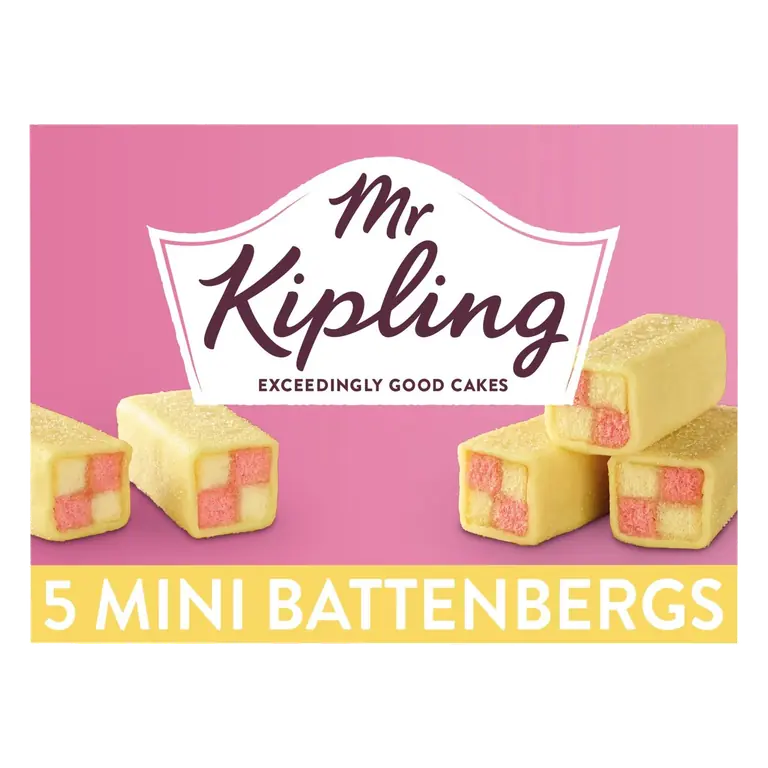 Mini Battenberg Cakes Multipack Snack 5pk