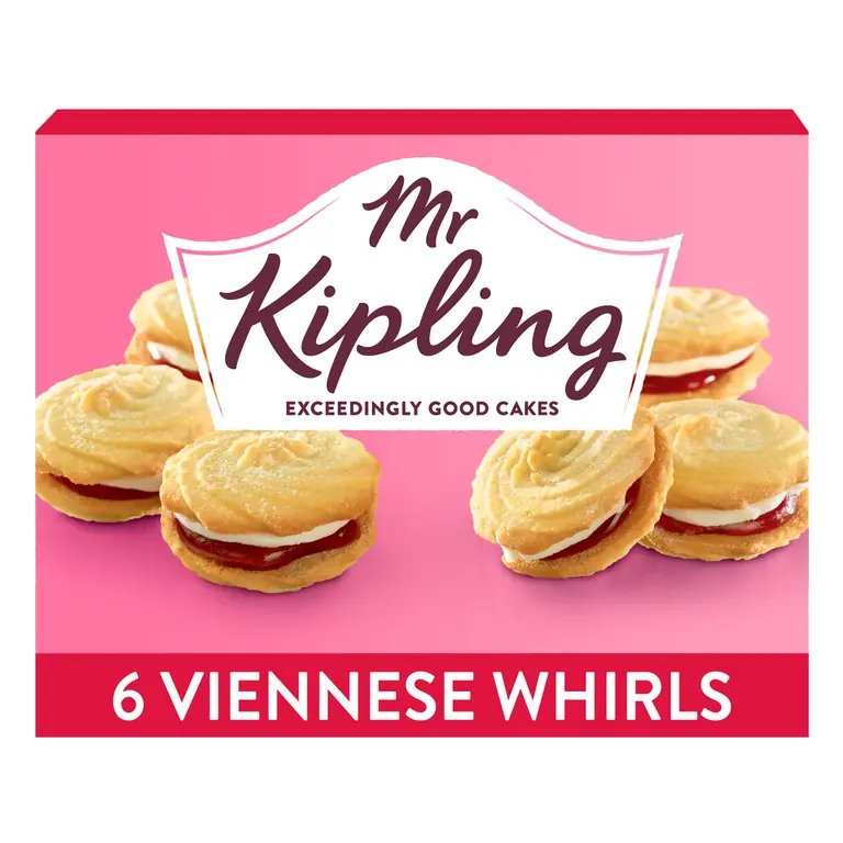 Mr Kipling Viennese Whirls Cakes 6 Pack