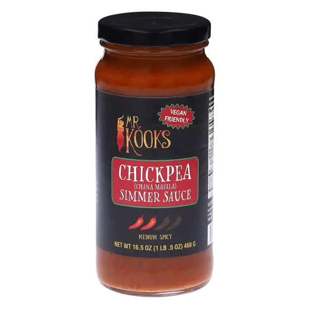 Mr. Kooks Medium Spicy Chickpea Simmer Sauce (Chana Masala)