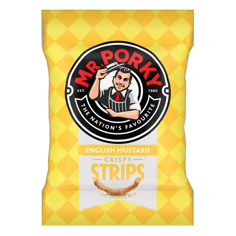 English Mustard Crispy Strips 32g