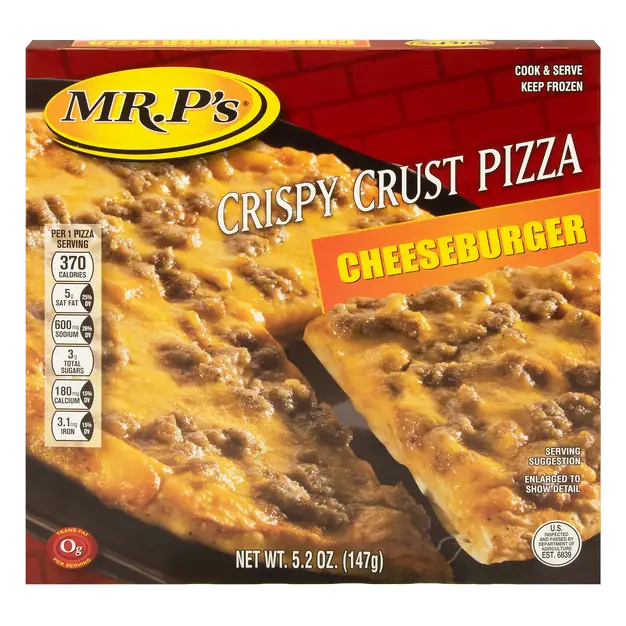 Crispy Crust Cheeseburger Pizza Frozen