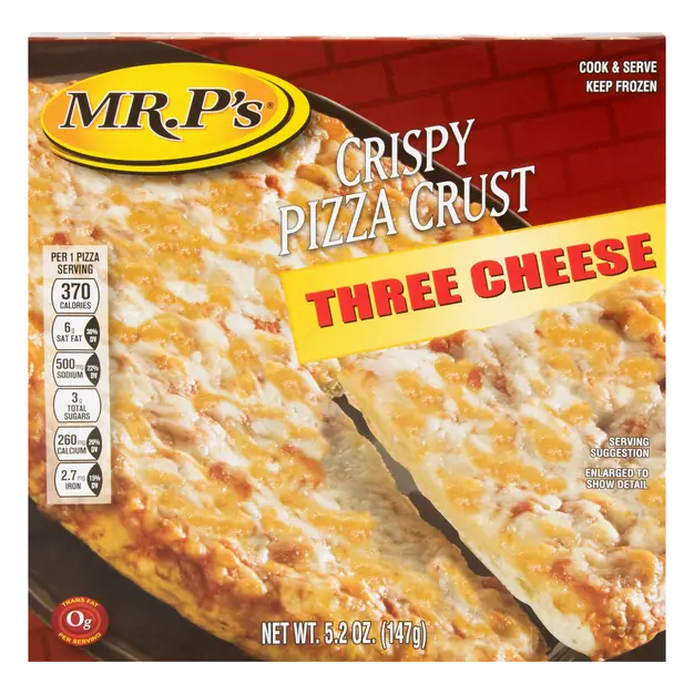 Crispy Crust Three Cheese Pizza Frozen