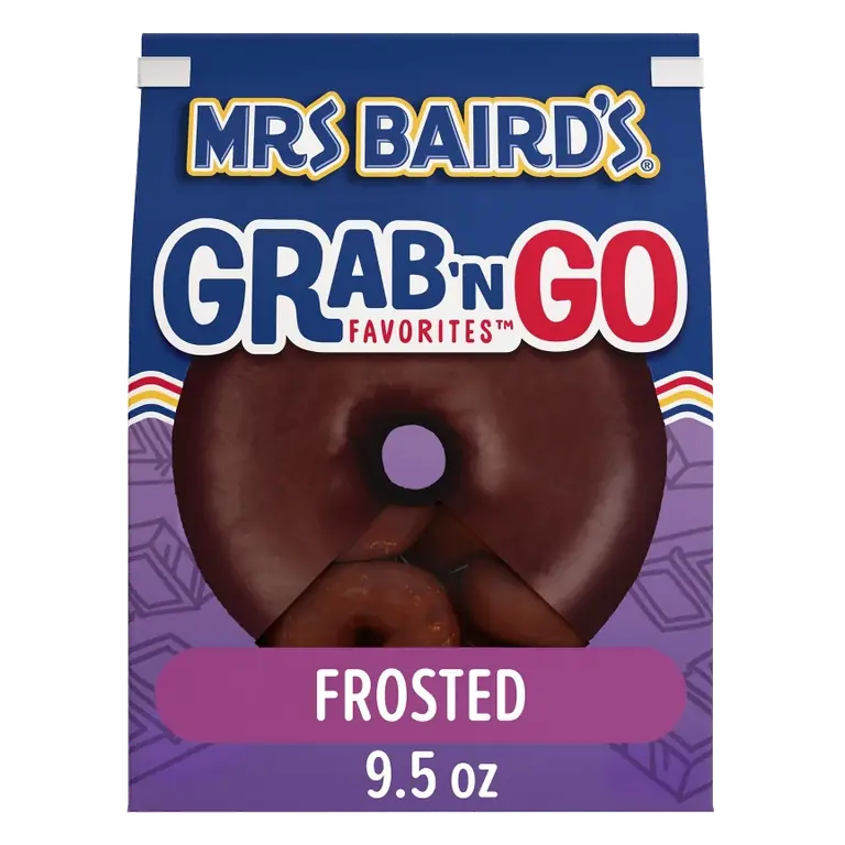 Mrs Baird's Frosted Mini Donuts Bag, 9.5oz