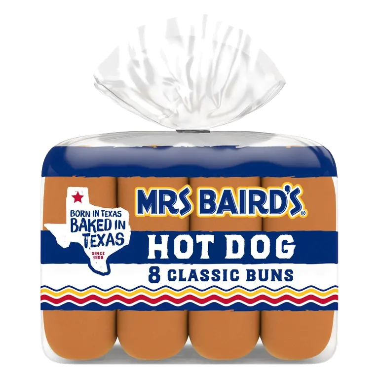 Mrs. Baird's Hot Dog Buns, 12oz/8ct