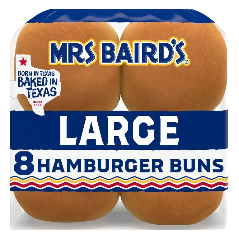 Mrs. Baird's Large Hamburger Buns, 18.25oz