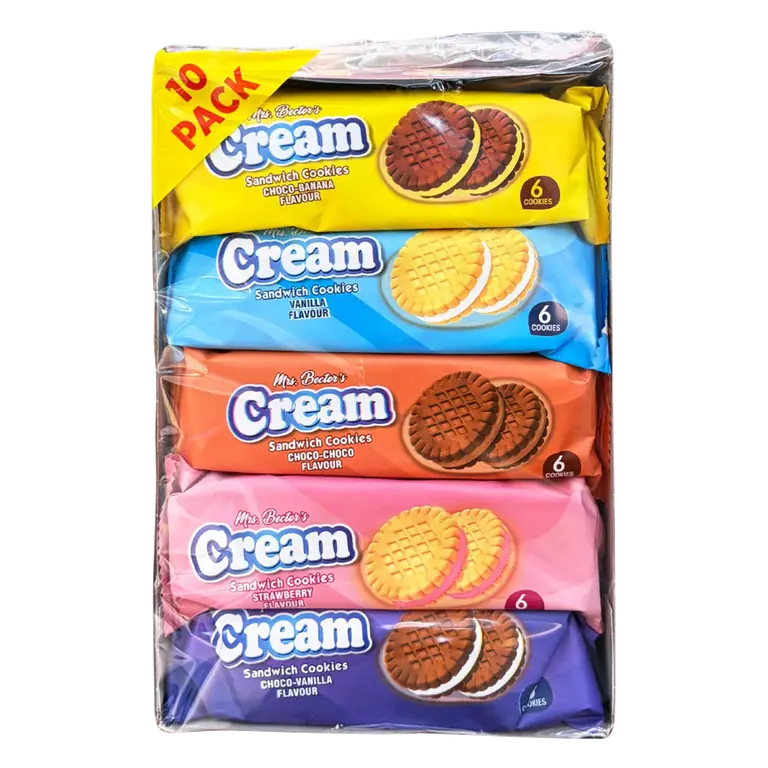 Mrs. Bector's Cream Sandwich Cookies 350g (10 x 35g)