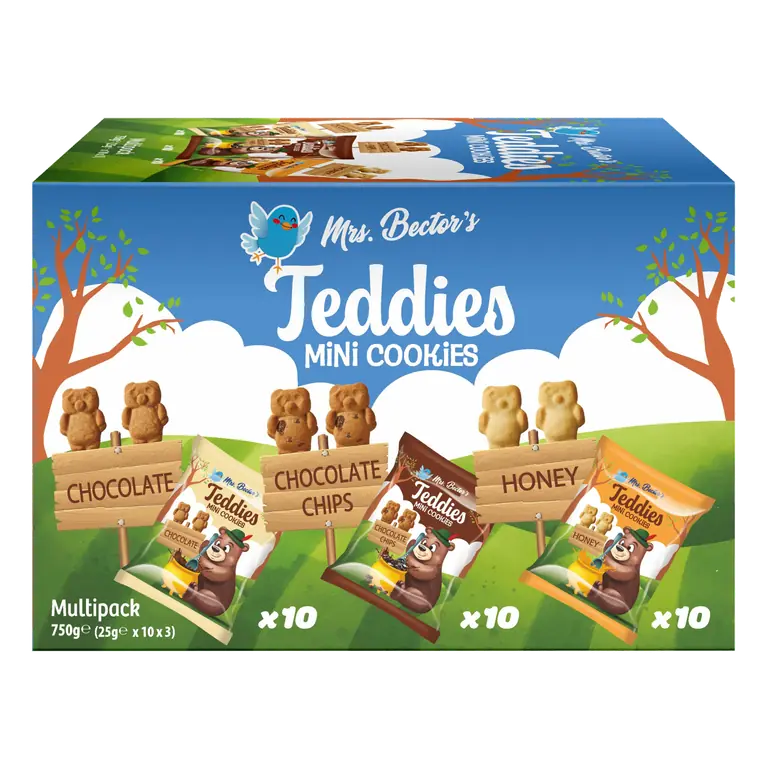 Mrs Bector's Teddie Mini Cookies 30 Pack