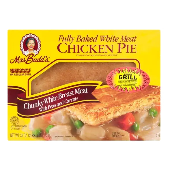 Chicken Pie White Meat with Peas & Carrots Refrigerated