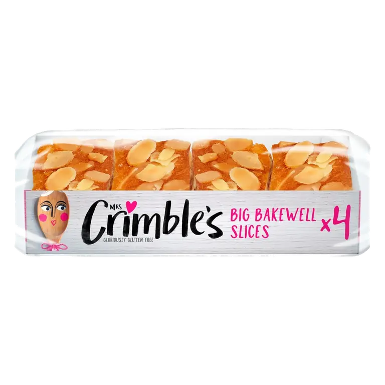 's Gluten Free 4 Big Bakewell Slices