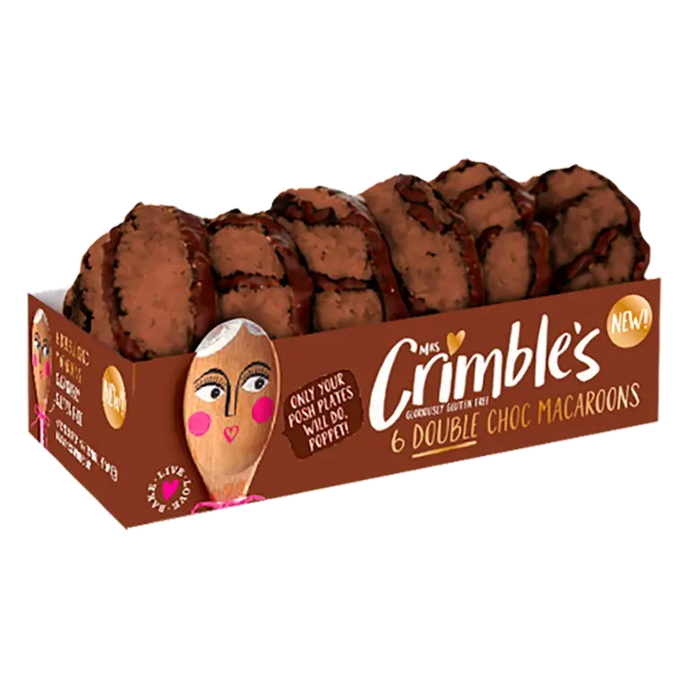 Mrs Crimble's 6 x Double Choc Macaroons 195g