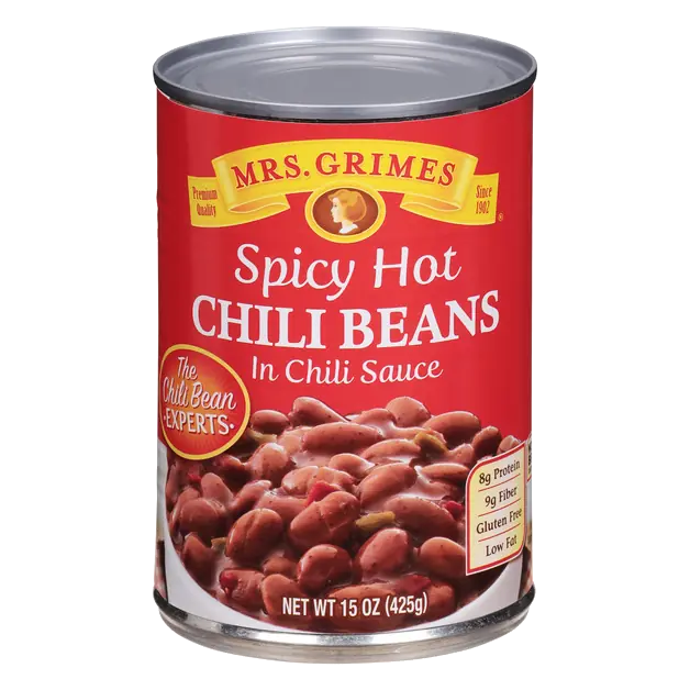 Mrs. Grimes Spicy Hot Chili Beans in Chili Sauce 15 oz
