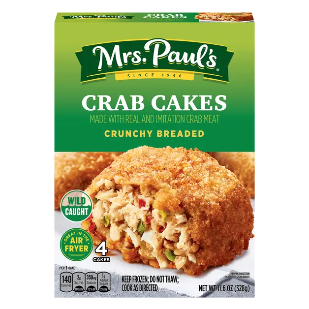 Crunchy Breaded Crab Cakes - 4 ct Frozen
