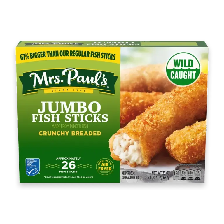 Crunchy Breaded Jumbo Frozen Fish Sticks