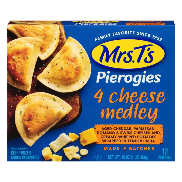 4 Cheese Medley Pierogies - 12 ct Frozen